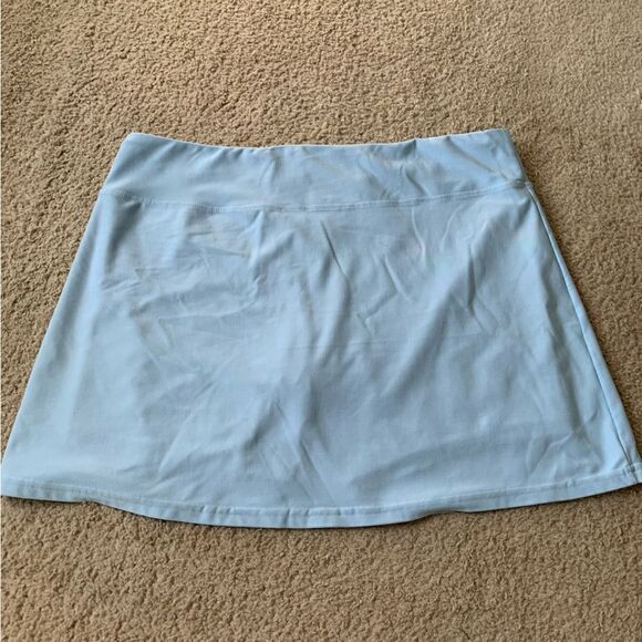 VTG Gray Tag Nike Fit Dry Light Blue Tennis Sport Skort Size L (12-14) - Picture 5 of 8